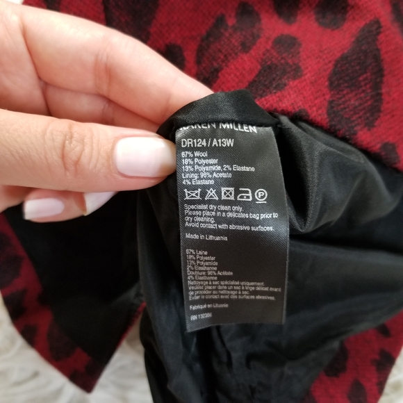 Karen Millen Wool Blend Peplum Sheath Dress - Picture 9 of 9